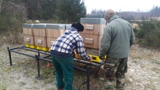 (01) Leden - Sběr mělu na 1.stanovišti pro odeslání na kontrolu